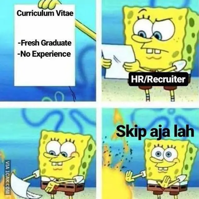 5 Meme Fresh Graduate Cari Kerja Ini Sering Terjadi