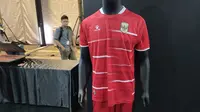 Jersey baru Timnas Indonesia bersama Kelme. (Bagaskara Lazuardi/Bola.com)