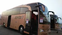 Bus Pengangkut Jemaah Haji Indonesia (Liputan6.com/ Muhammad Ali)