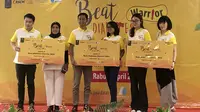 Para pemenang #BeatDiabetes Warrior Jakarta, kompetisi tentang diabetes yang digelar Tropicana Slim jelang Hari Kesehatan Sedunia. 5 April 2023. (Liputan6/Asnida Riani)