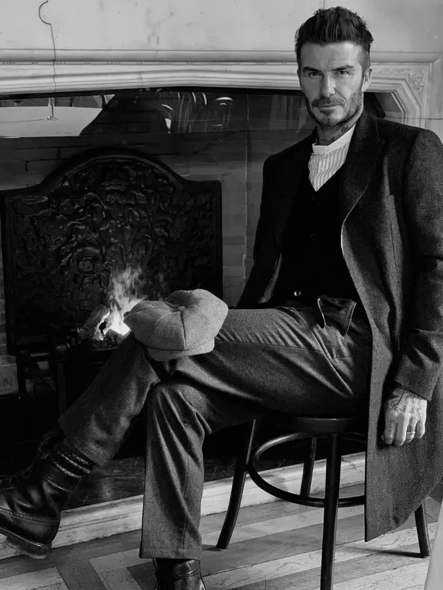 Makin Tampan, David Beckham Tampil Bergaya Gangster Inggris 1920-an