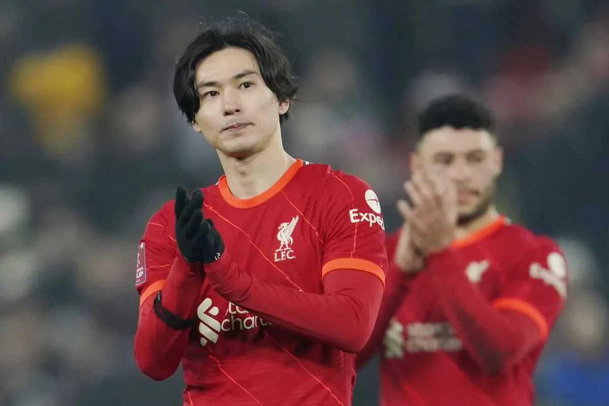 Foto: Takumi Minamino Jadi Bintang Kemenangan Liverpool, Chelsea Susah Payah Lolos ke Perempat Final Piala FA