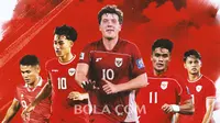Timnas Indonesia - Ole Romeny dikelilingi beberappa striker Indonesia (Bola.com/Adreanus Titus)