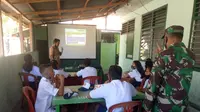 Ketika Para Tentara Ikut Bantu Siswa Belajar Daring di Wilayah Sulut Kepulauan