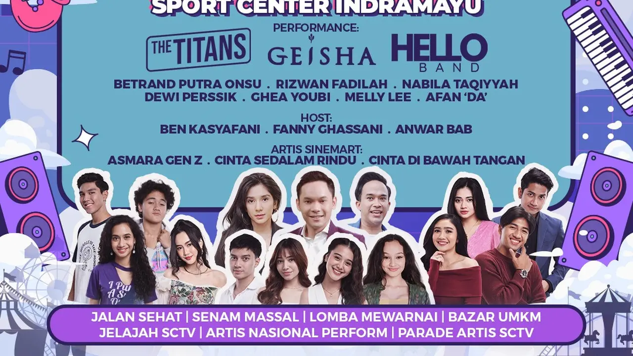 Karnaval SCTV di Indramayu.