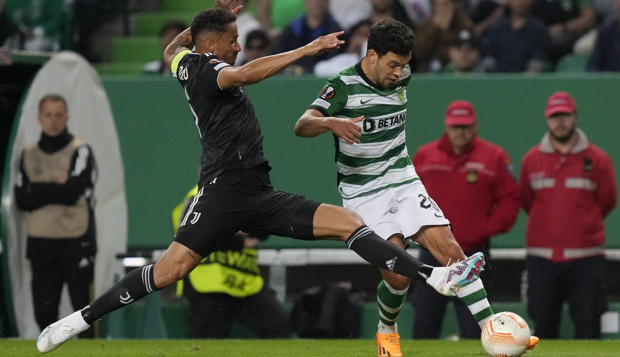 Si Nyonya Tua unggul agregat 2-1 setelah pada leg pertama menang 1-0 di Allianz Stadium. (AP Photo/Armando Franca)