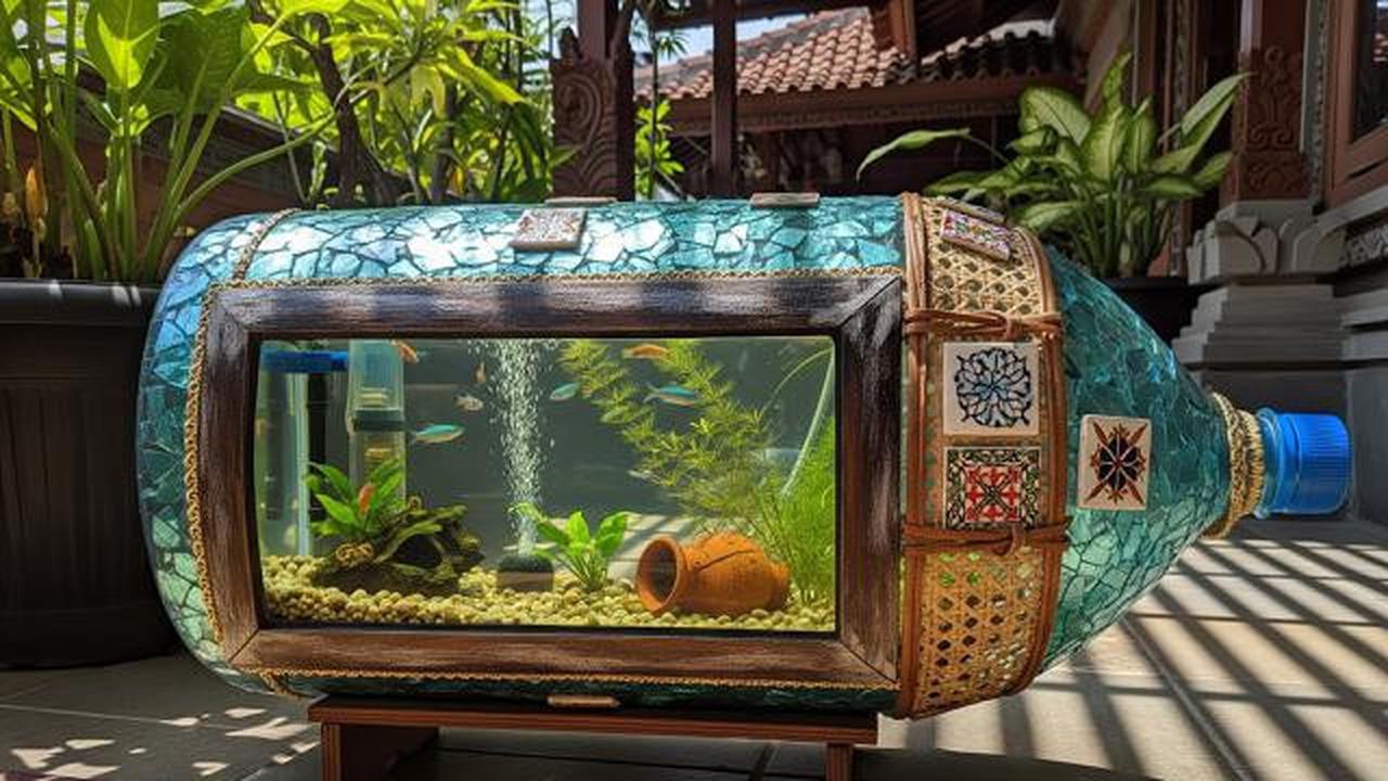 10 Desain Akuarium dari Galon Bekas, Bisa Percantik Teras Rumah