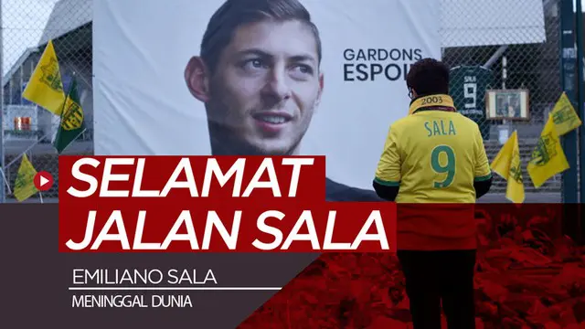 Berita video striker Cardiff City, Emiliano Sala, akhirnya dipastikan meninggal dunia setelah jasadnya ditemukan pada Rabu (6/2/2019).