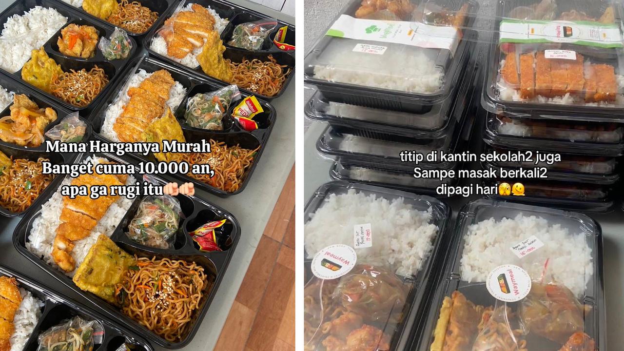 Tak Pikir Untung, Cerita Lika Liku Penjual Katering Jualan Bento Box Harga Murah Ini Viral