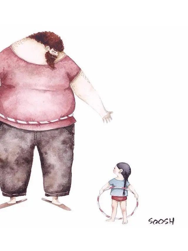 Ilustrasi Ayah-Anak