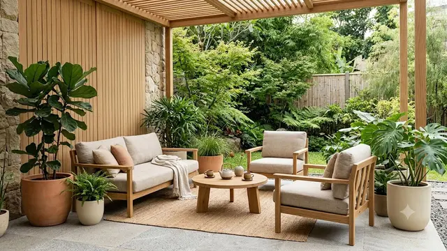 Outdoor Living Bergaya Japandi