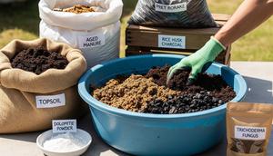 Cara Membuat Media Tanam dari Tanah Ringan (Topsoil). Foto: Gemini