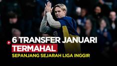 Berita Motion grafis deretan transfer pemain termahal di bulan Januari, yang tercatat dalam sejarah Liga Inggris. Terbaru, Chelsea datangkan Mykhaylo Mudryk dari Shaktar Donetsk.