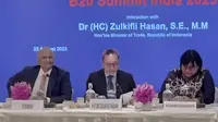 Menteri Perdagangan Zulkifli Hasan menghadiri "Diskusi Meja Bundar Konfederasi Industri India" atau The Confederation of Indian Industry (CII) Roundtable Discussion bersama para CEO terkemuka India.