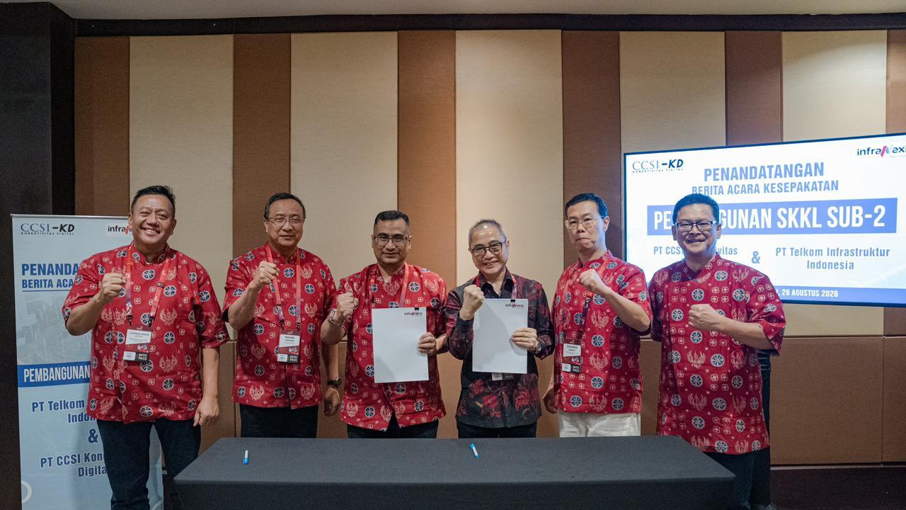 InfraNexia dan CCSI-KD Kembangkan Kabel Laut SUB-2, Hubungkan Jawa, Sulawesi, dan Kalimantan
