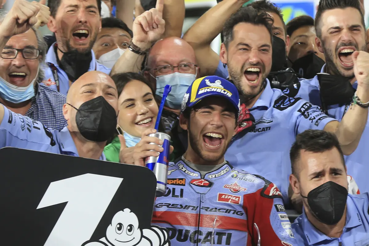 Foto: Enea Bastianini Juara di Seri Pembuka MotoGP 2022 Qatar, Gresini Akhiri Puasa Gelar 16 Tahun