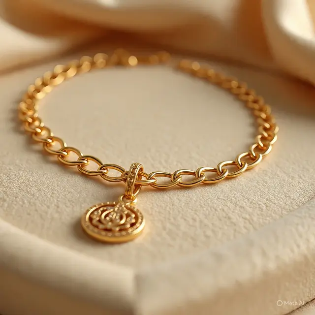 Gelang Emas Figaro Islami (Created by Meta AI)