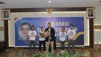 Ketua Umum Kamar Dagang dan Industri (Kadin) Indonesia Arsjad Rasjid mendapatkan dukungan dari masyarakat Sumatera Selatan