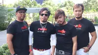 Band Radja saat merayakan ulang tahun ke-17 di Hard Rock Cafe, Jakarta