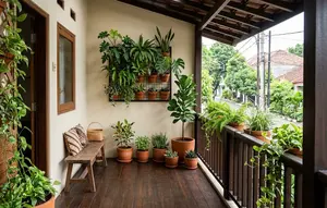 7 Cara Menata Kebun Mini di Teras Sempit agar Tidak Terlihat Penuh dan Berantakan