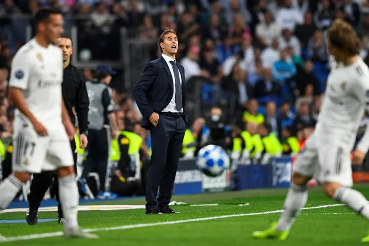 Pelatih Real Madrid, Julen Lopetegui.