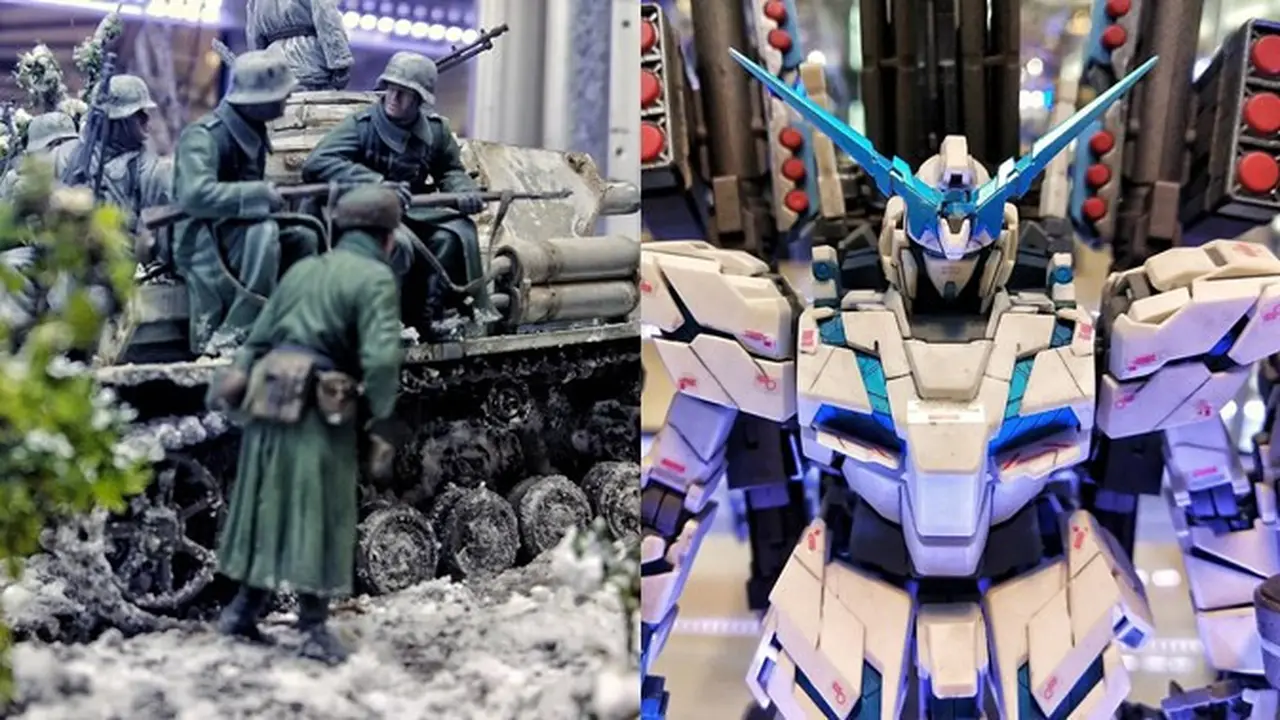 Terdapat juga model kit diorama dan realistic scenery di Blockbuster Museum Surabaya.