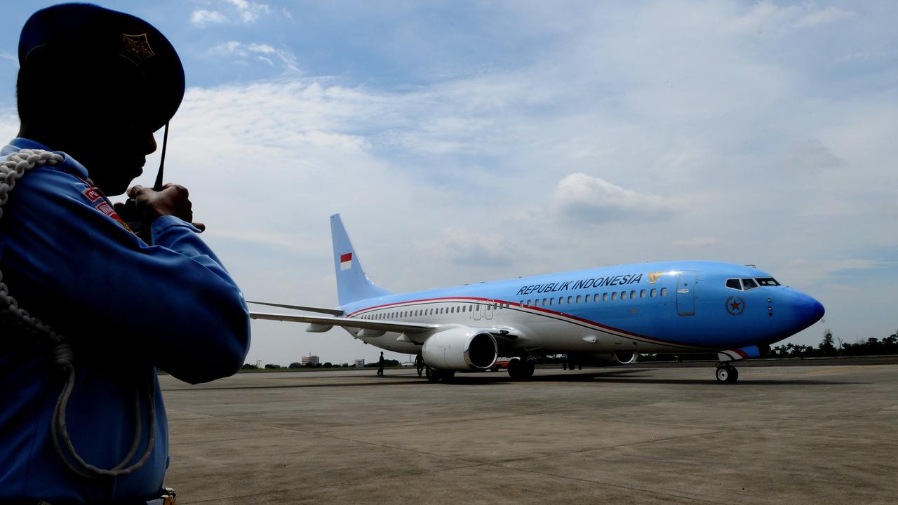 Penyambutan Kedatangan Pesawat Kepresidenan BBJ-2 di Baseops Lanud Halim_20140410