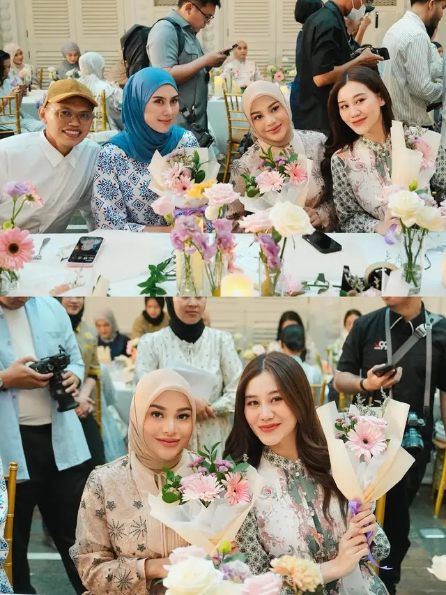 6 Potret Artis di Acara Kolaborasi Busana Koleksi Ramadhan Ayu Dewi, Ada Geng Cendol
