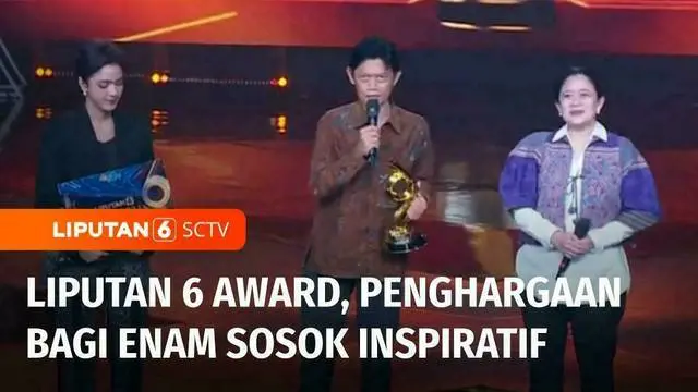 Sebanyak enam sosok inspiratif dalam berbagai kategori terpilih sebagai penerima Liputan 6 Award yang digelar untuk ketigabelas kalinya. Keenam sosok ini merupakan orang biasa, namun karya dan dedikasinya luar biasa.