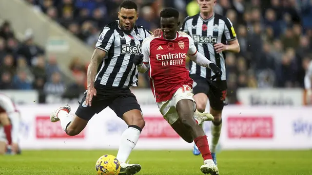Newcastle United vs Arsenal di Liga Inggris