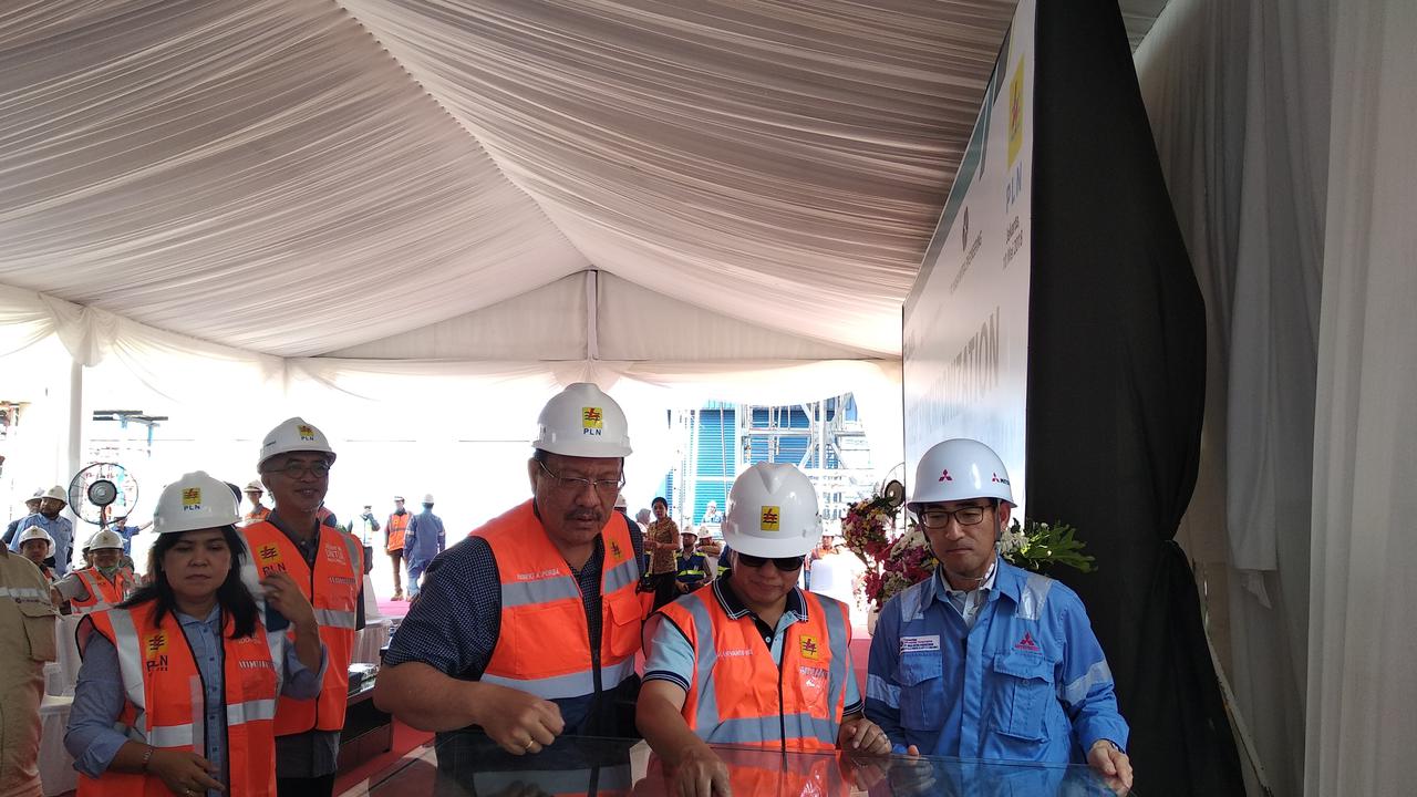 PLTGU Jawa 2 unit 1 dengan kapasitas 300 MW di PLTGU Jawa 2, Tanjung Priok.(Dok PLN)