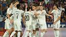 Gol itu turut membawa Real Madrid menang dengan skor 4-1 atas Levante dan menyapu bersih semua laga dengan kemenangan di Liga Spanyol 2025/2026. (AP Photo/Alberto Saiz)