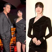 Netizen menggila setelah melihat Lisa BLACKPINK dan Mingyu SEVENTEEN berinteraksi di acara Bulgari, Seoul baru-baru ini. [@iblackpinkbp/@glorymagazines]