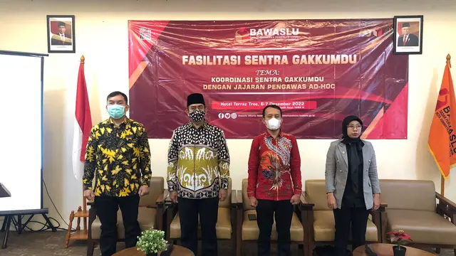 Bawaslu Kota Jaksel menggelar Fasilitasi Sentra Gakkumdu dengan tema 'Koordinasi Sentra Gakkumdu dengan jajaran pengawas Ad Hoc' (Istimewa)