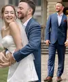 Kabar bahagia datang dari Dewi Rezer. Setelah enam tahun pacaran, mantan istri Marcelino Lefrandt itu resmi  menikah dengan pria bule bernama Ethan Alarmk. Dewi dan Ethan menikah di Kanada 11 Juli lalu. [Instagram/thebridestory]