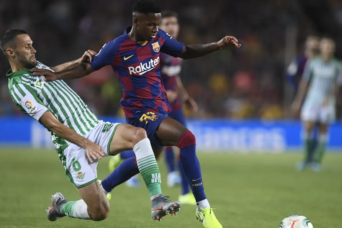 Penyerang muda Barcelona, Ansu Fati.