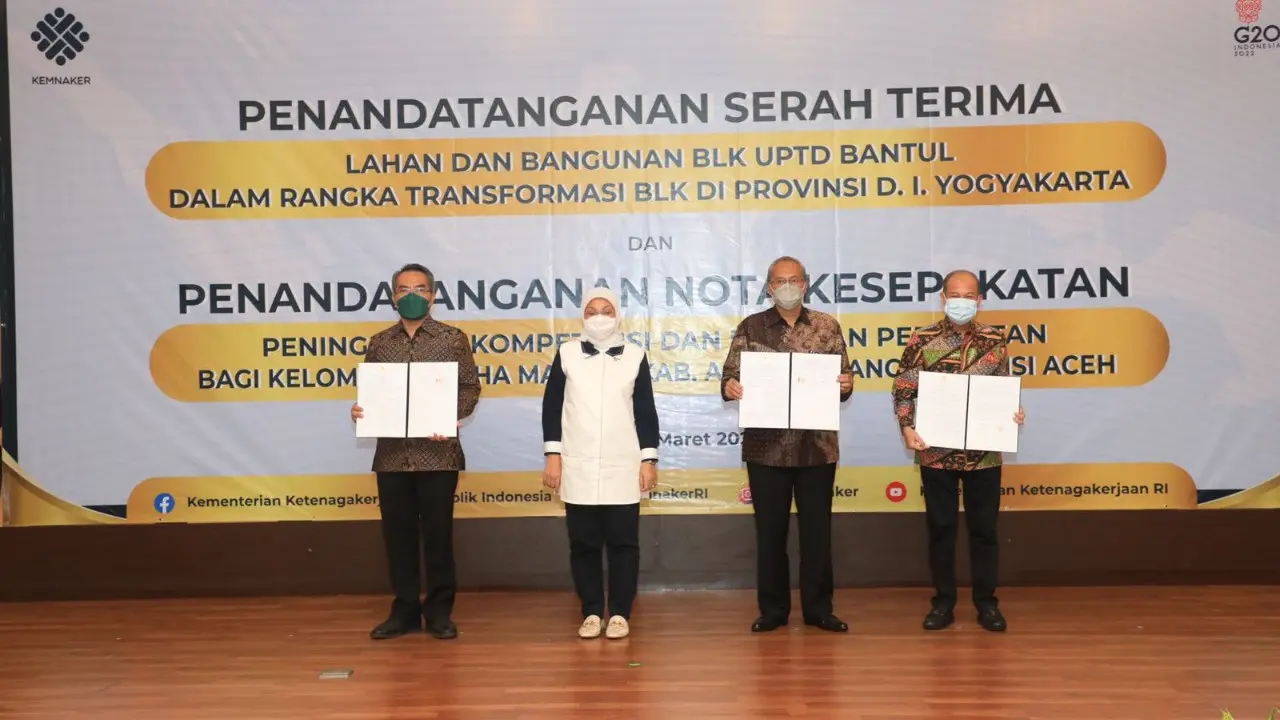 Transformasi BLK, Kemnaker Komitmen Tingkatkan Kompetensi SDM