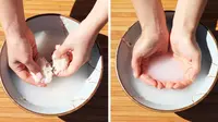 Inilah langkah-langkah mencuci muka dengan air cucian beras yang benar.