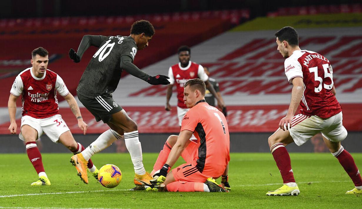 FOTO: Tertahan di Markas Arsenal, Manchester United ...