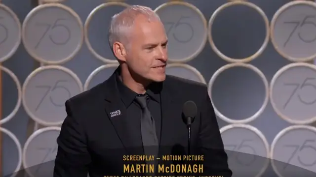 Martin McDonagh di Golden Globes 2018