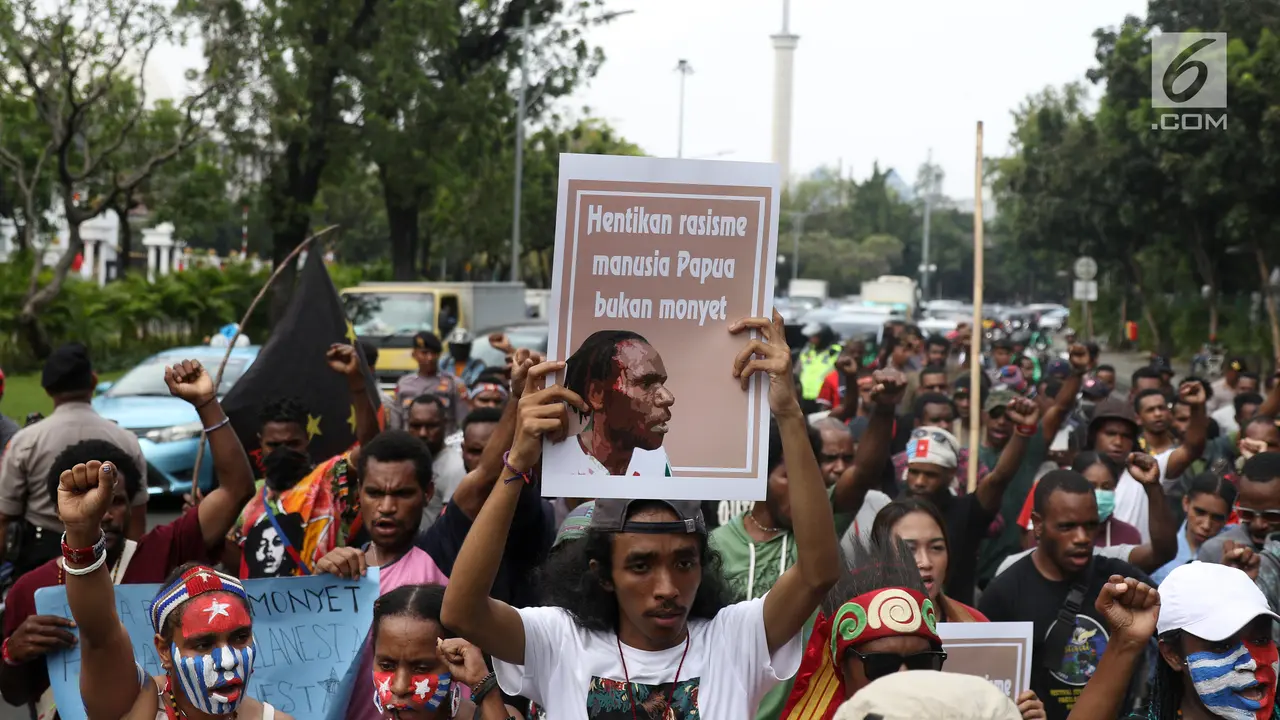 Demo di Depan Istana, Mahasiswa Papua Tuntut Referendum