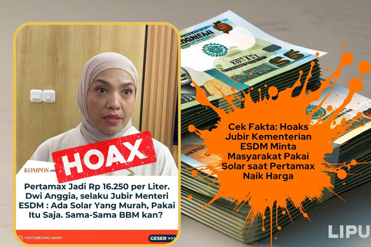 Cek fakta artikel Jubir ESDM minta masyarakat pakai solar saat Pertamax naik harga
