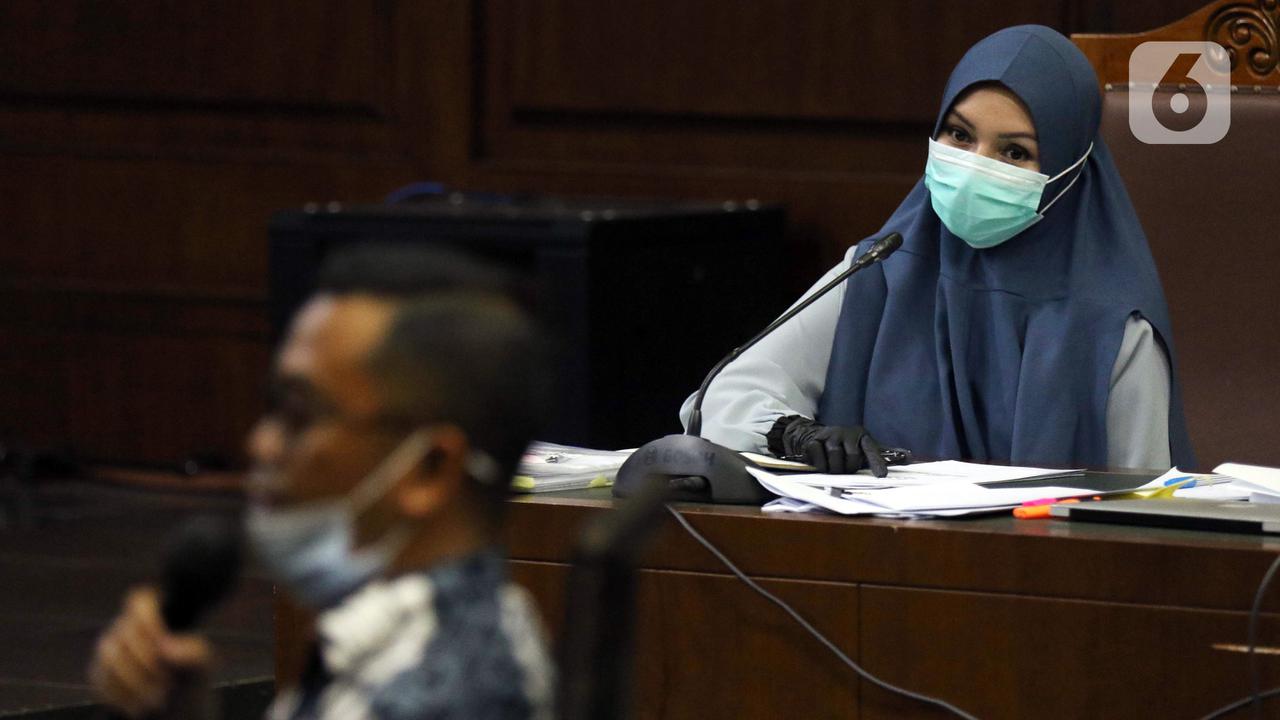 FOTO: Sidang Lanjutan Pinangki Sirna Malasari Simak Kesaksian Andi Irfan Jaya