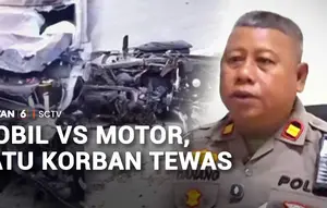 Mobil vs Motor, Satu Korban Tewas