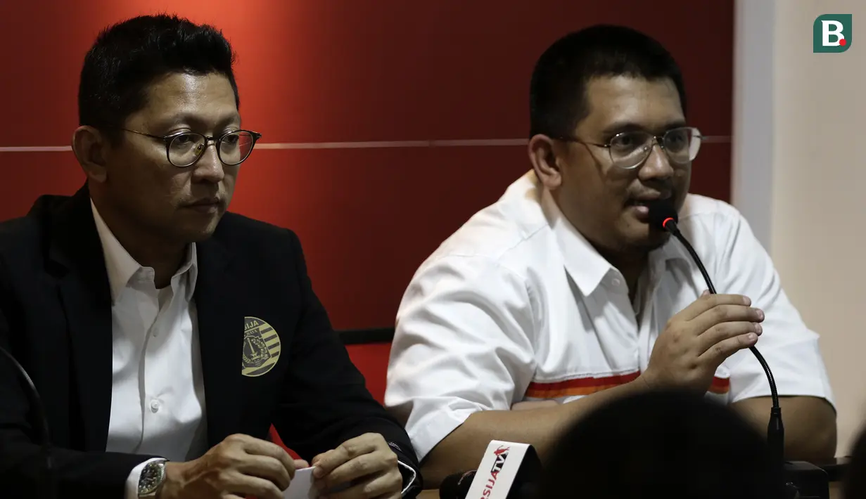 Presiden Persija Jakarta, Mohamad Prapanca, saat jumpa pers jelang peluncuran tim Persija di Kantor Persija, Kuningan, Jakarta, Jumat (21/2). Peluncuran tim Persija akan diisi dengan laga uji coba melawan tim asal Singapura.(Bola.com/Yoppy Renato)