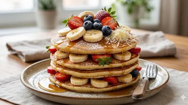 Cara Membuat Pancake 2 Bahan (Foto: Gemini AI)