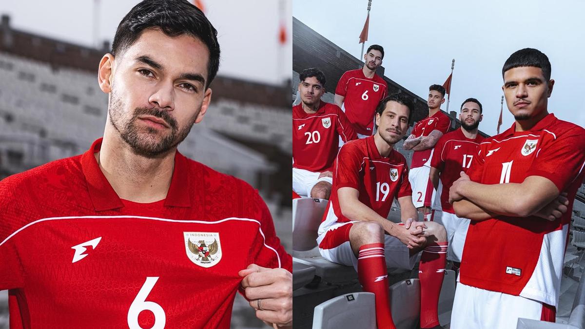 7 Potret Timnas Indonesia Pakai Jersey Baru, Long Sleeve-nya Curi Perhatian