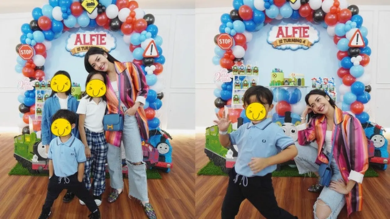 6 Momen Ririn Dwi Ariyanti Rayakan Ultah Anak, Tetap Meriah Meski Tanpa Aldi Bragi