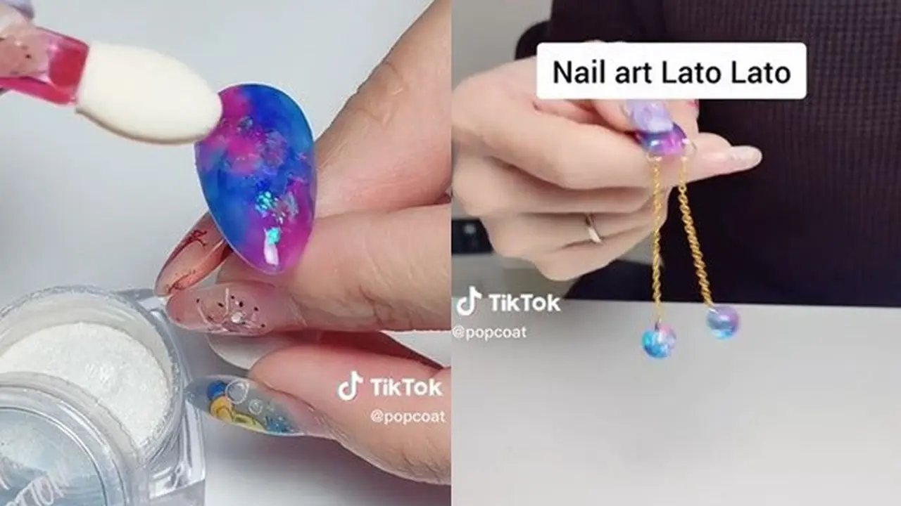 Niat Banget, Pria Ini Bikin Nail Art Latto-latto di Kuku