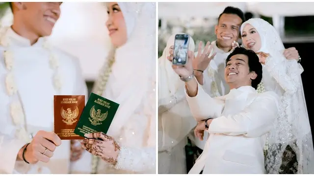 6 Potret Pernikahan Adiba Khanza dan Egy Maulana, Abidzar Sebagai Wali Nikah